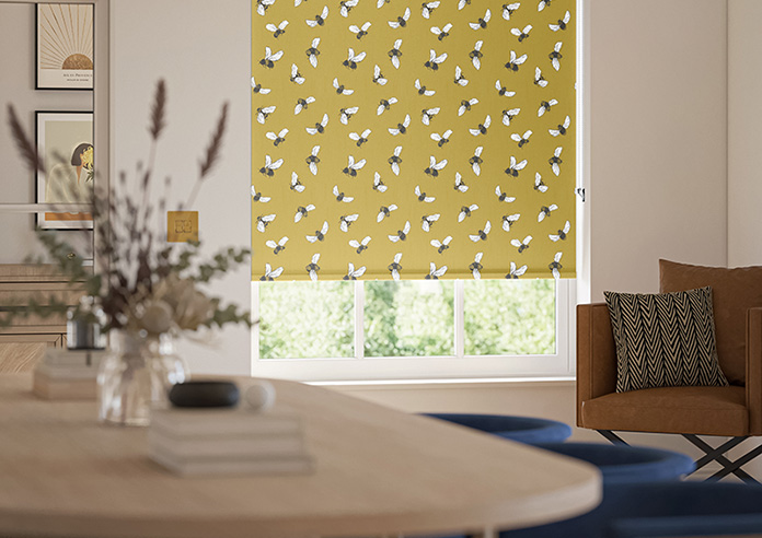 Busy Bee, True Yellow - Twist&Fit Roller Blind - Image 5
